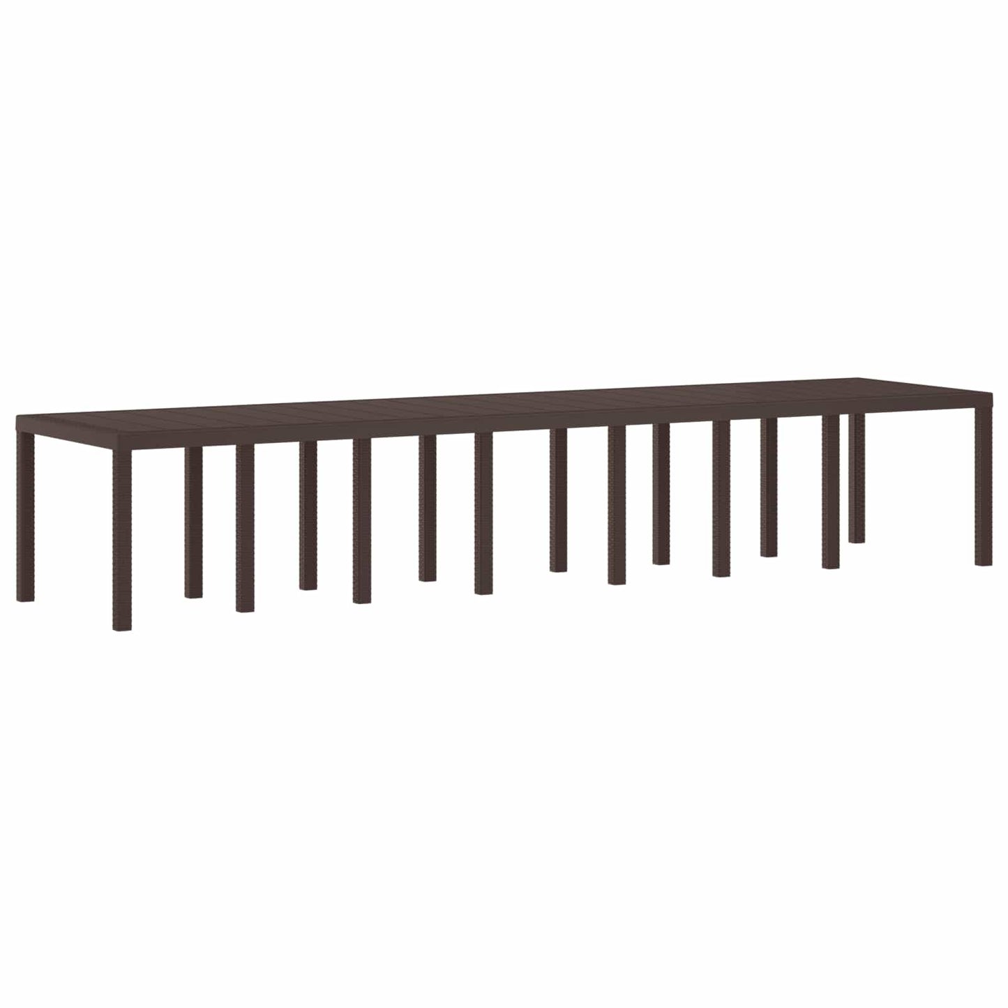 Kerti Asztal Barna 400 x 100 x 73 cm polirattan