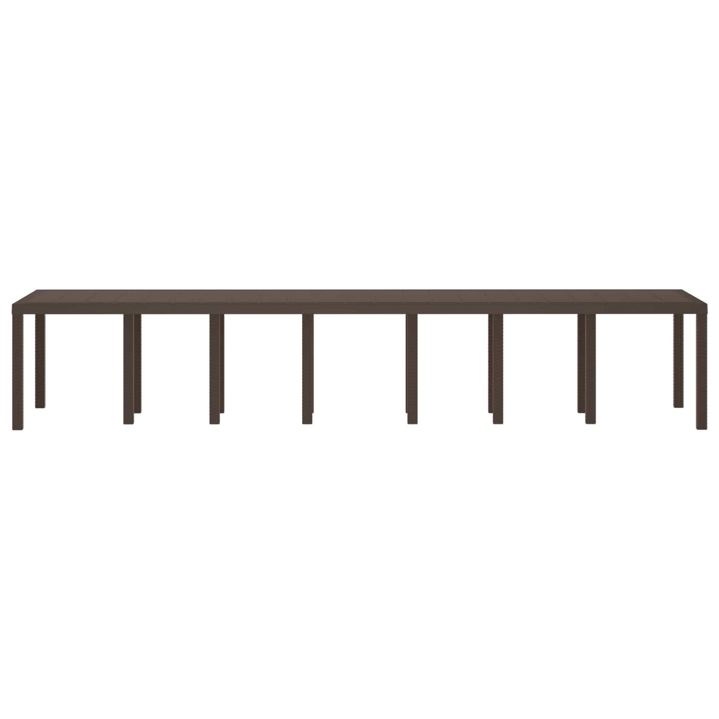 Kerti Asztal Barna 400 x 100 x 73 cm polirattan
