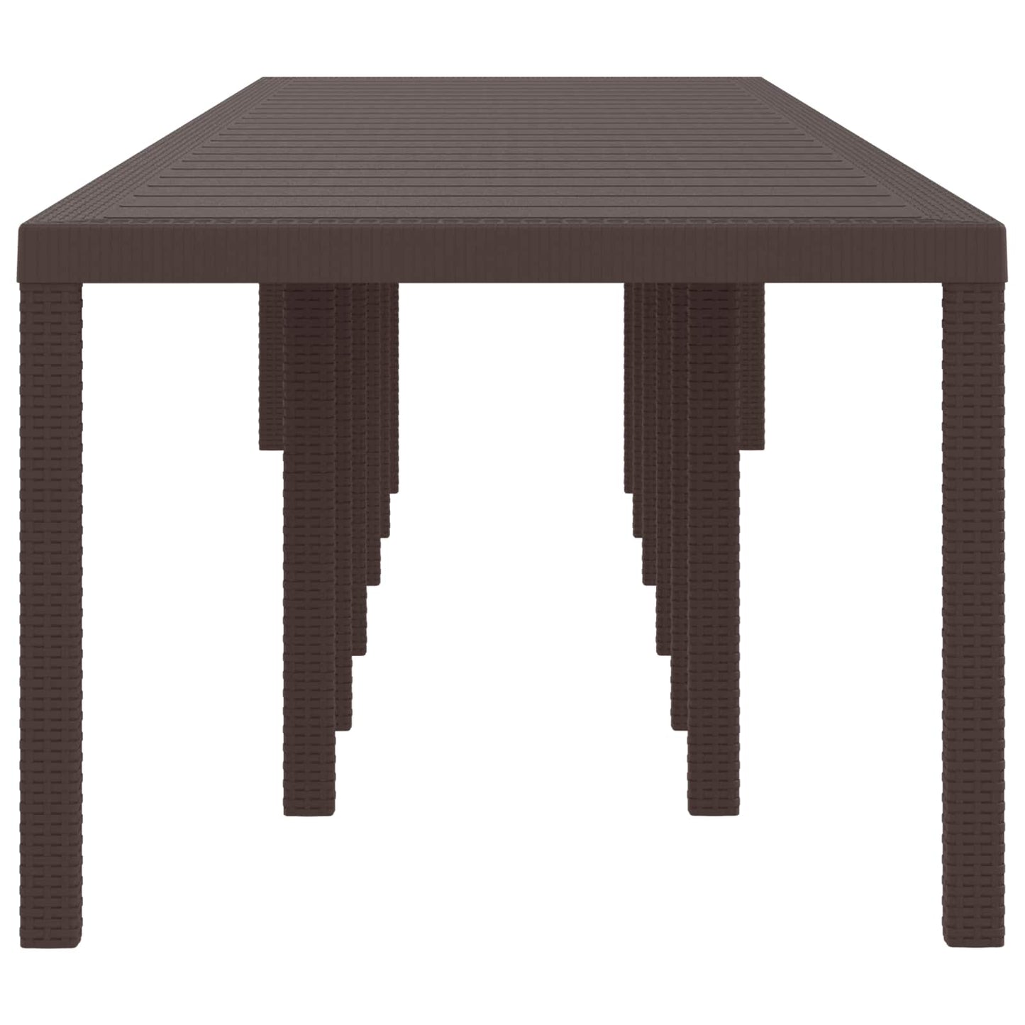 Kerti Asztal Barna 400 x 100 x 73 cm polirattan