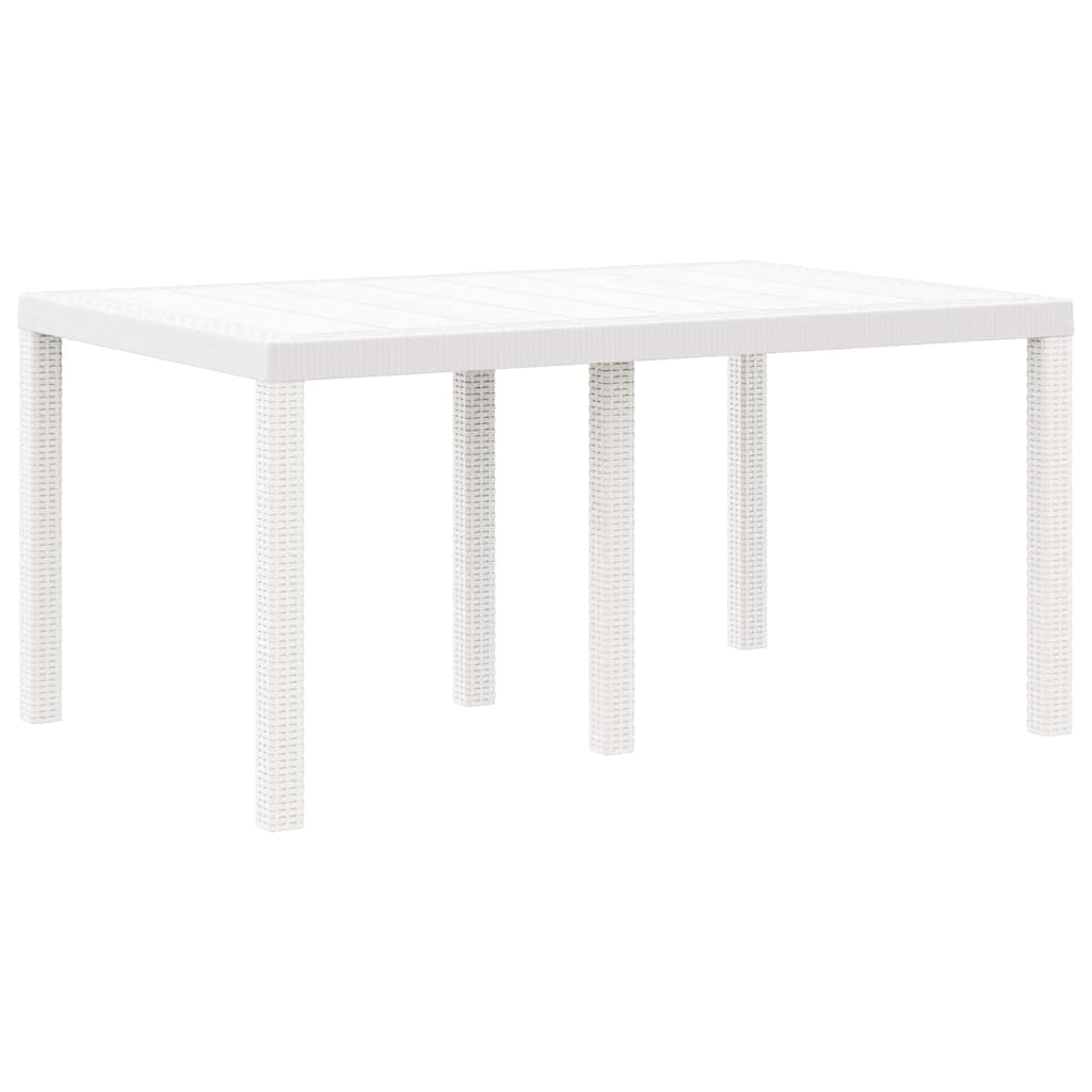 Kert étkező szett 5 pcs Fehér Polt rattan