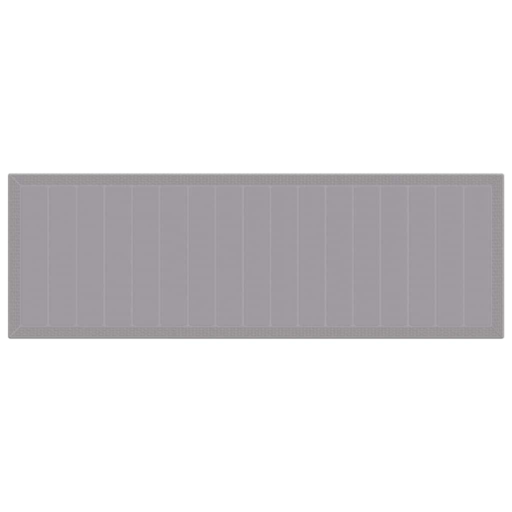 Kert étkező szett 11 db Világosszürke Rattan és alumínium