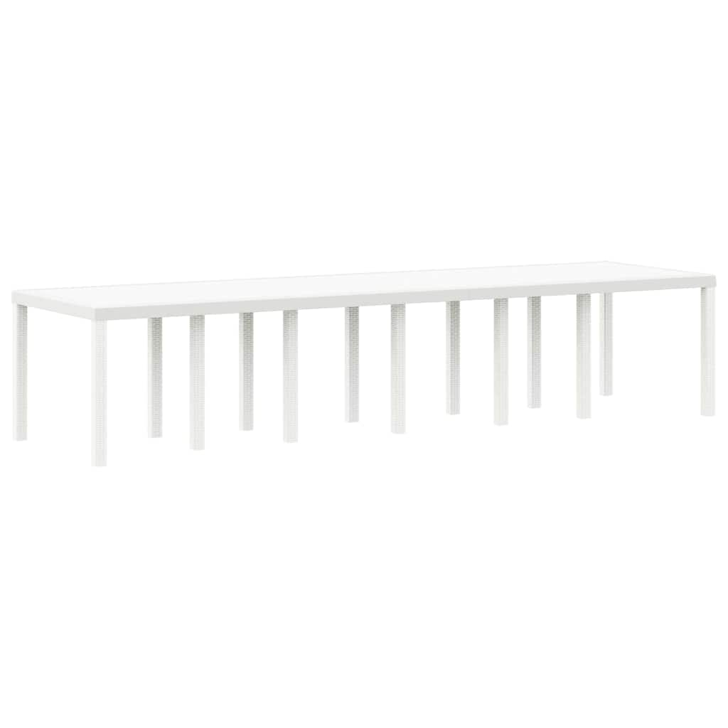 Kert étkező szett 13 pcs Fehér Polt rattan
