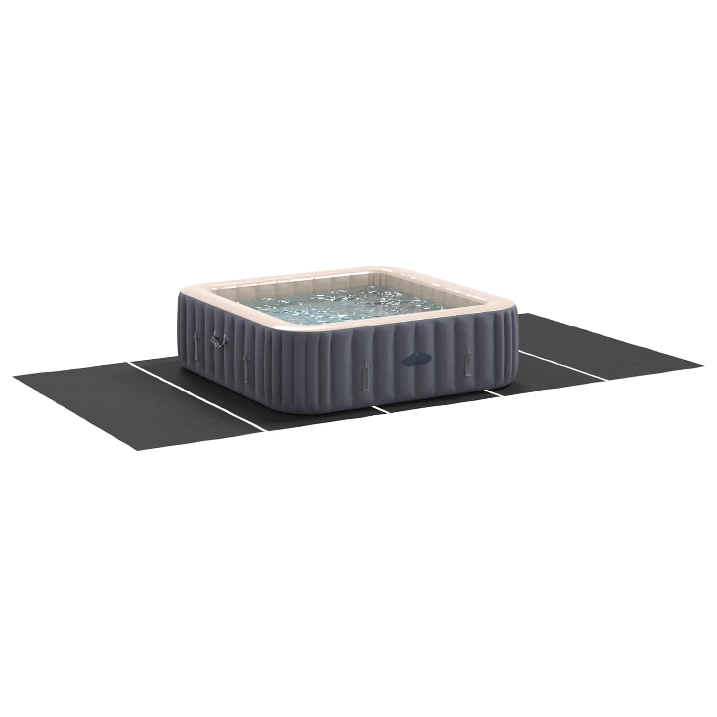 Medence alatlappal Fekete 550 x 280 x 0,1 cm Nemes szövet