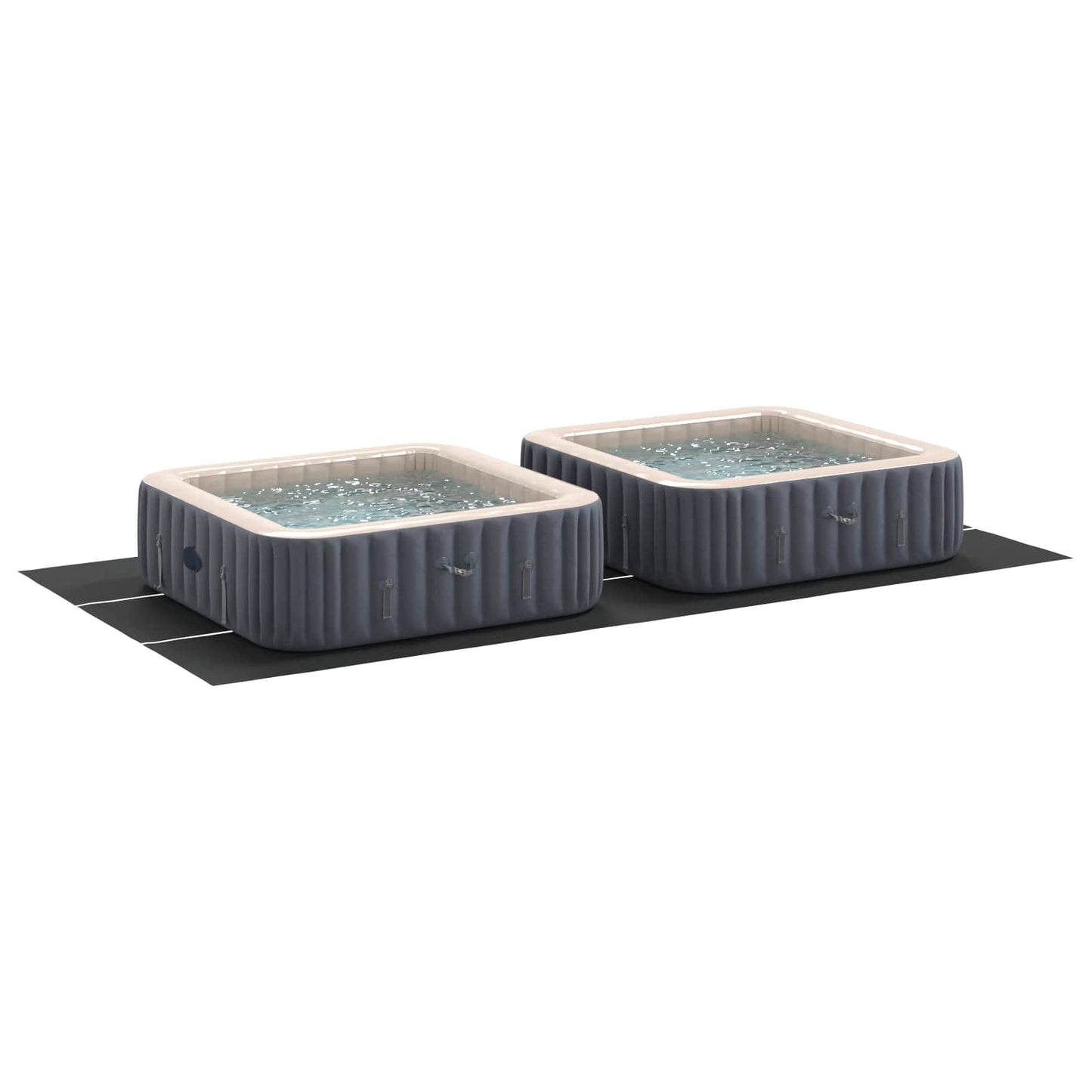 Medence alatlappal Fekete 640 x 321 x 0,1 cm Nemes szövet