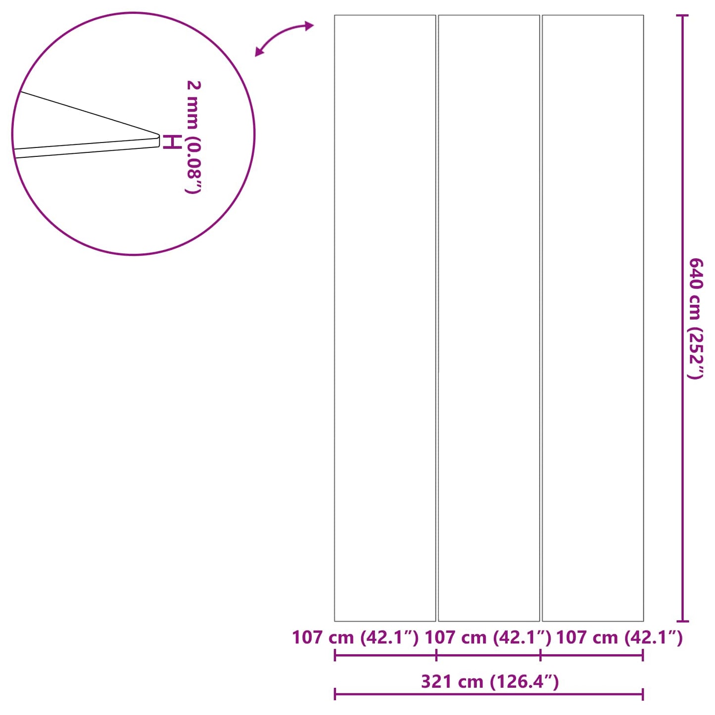 Medence alatlappal Fekete 640 x 321 x 0,1 cm Nemes szövet