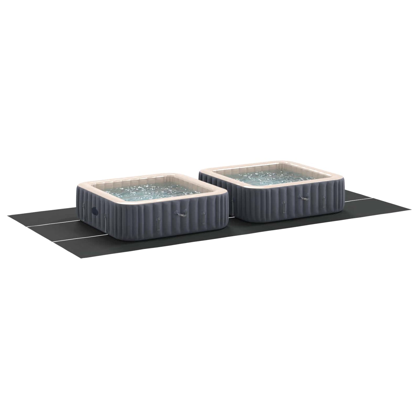 Medence alatlappal Fekete 750 x 372 x 0,1 cm Nemes szövet