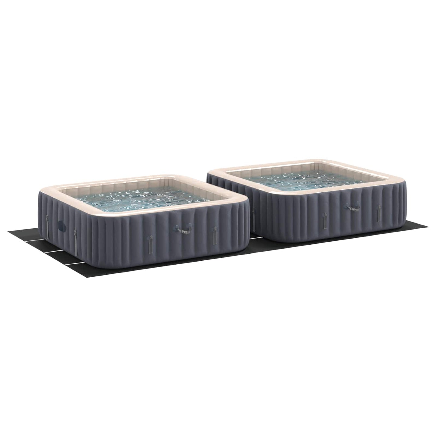 Medence alatlappal Fekete 820 x 420 x 0,1 cm Nemes szövet