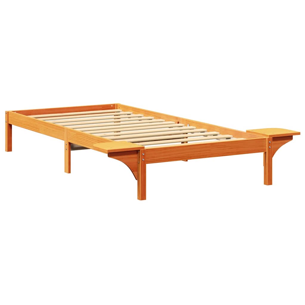 Ágykeret Faggyú barna 90 x 200 cm Tömör fenyőfa
