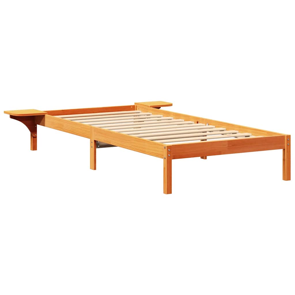 Ágykeret Faggyú barna 80 x 200 cm Tömör fenyőfa