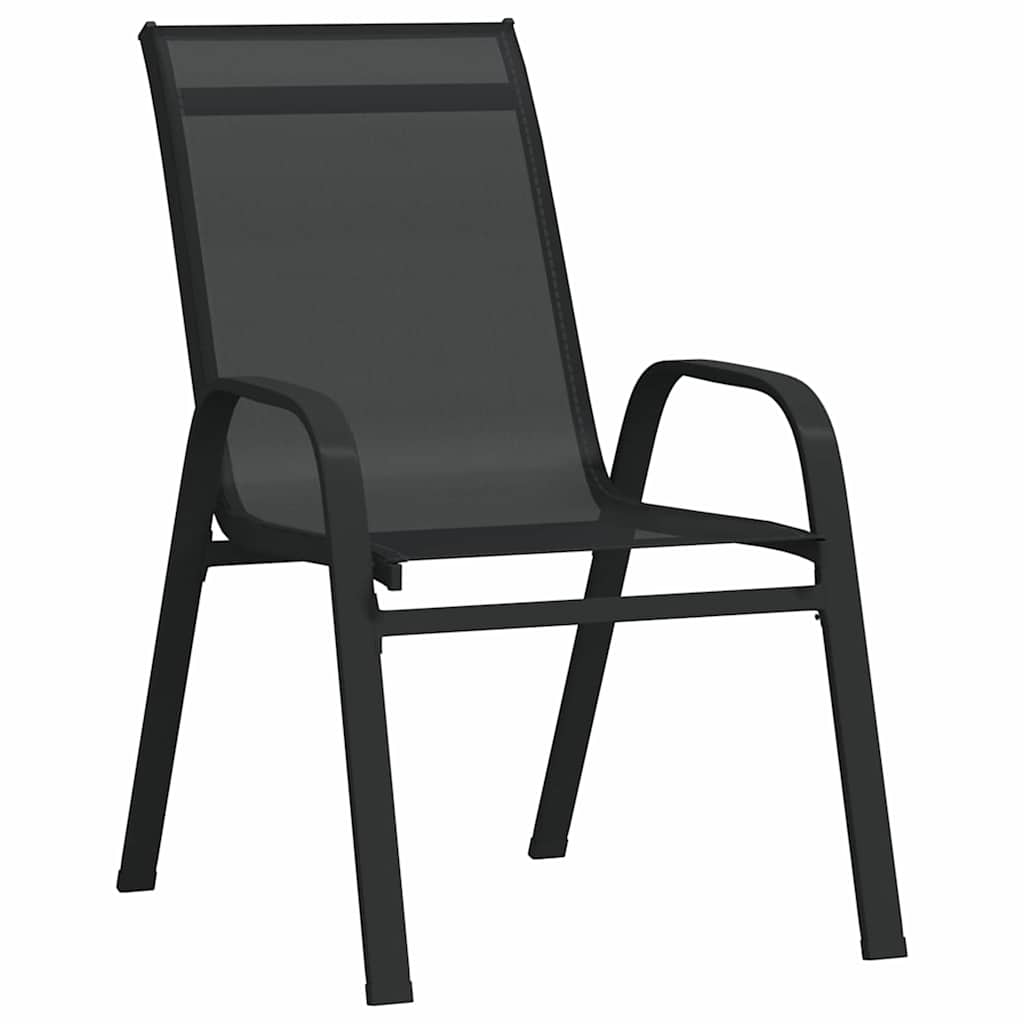 Kert étkező szett 5 pcs Fekete Porfestett acél
