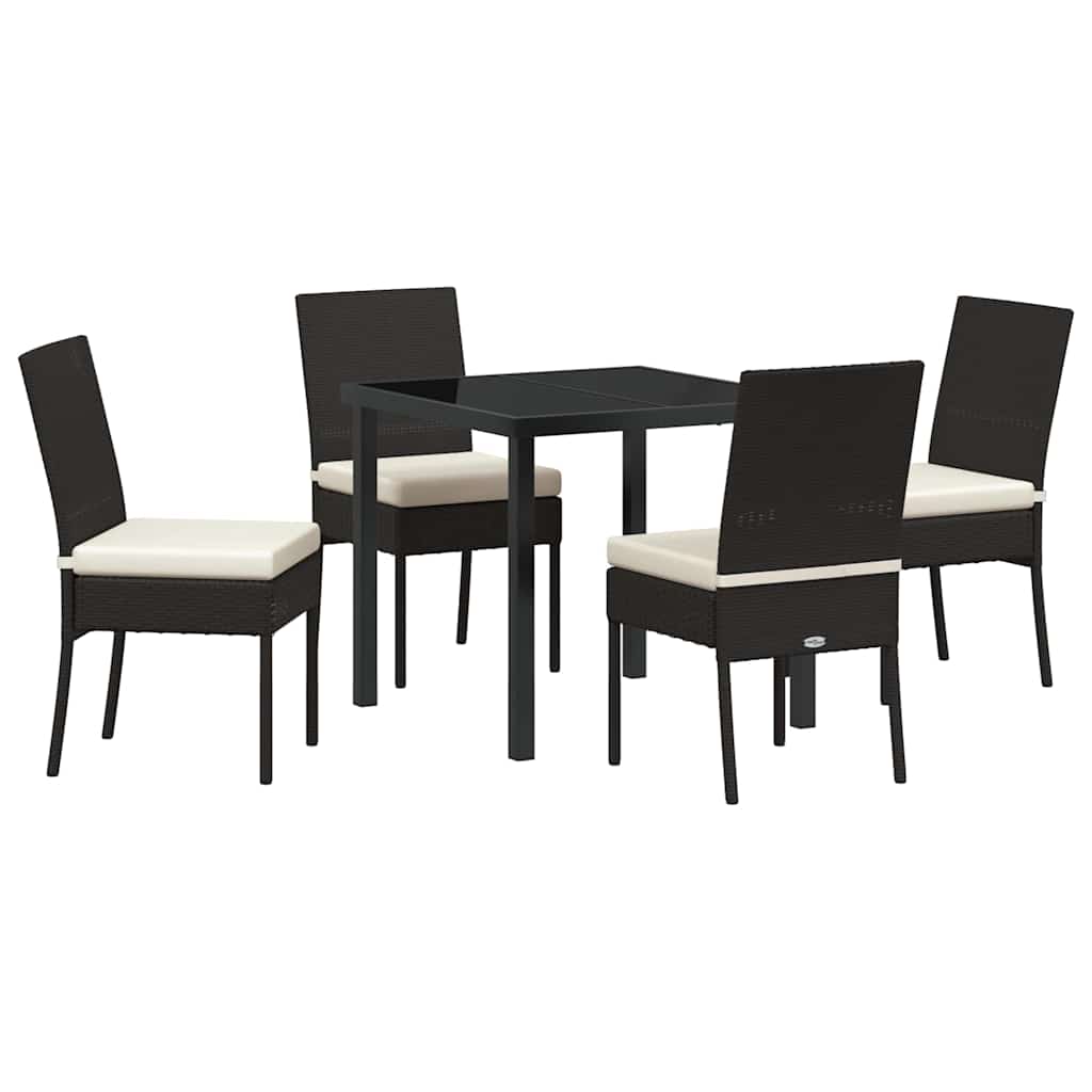 Kert étkező szett 5 pcs Fekete Porszórt acél