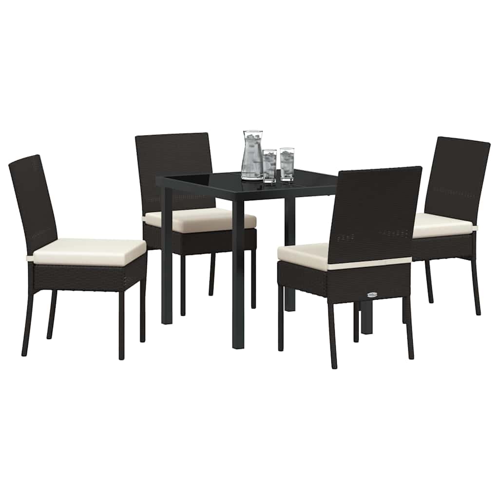 Kert étkező szett 5 pcs Fekete Porszórt acél