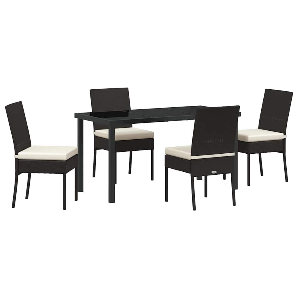 Kert étkező szett 5 pcs Fekete Porszórt acél