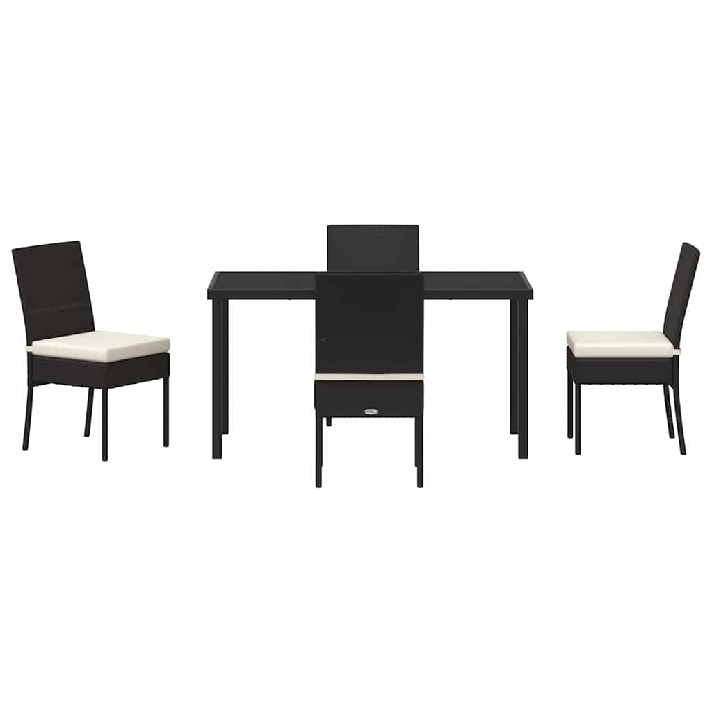 Kert étkező szett 5 pcs Fekete Porszórt acél