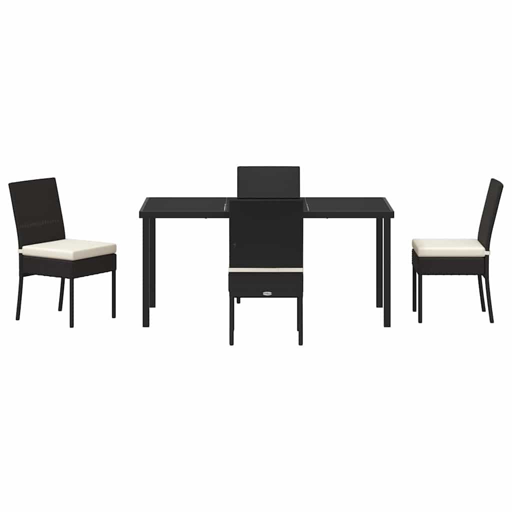 Kert étkező szett 5 pcs Fekete Porszórt acél
