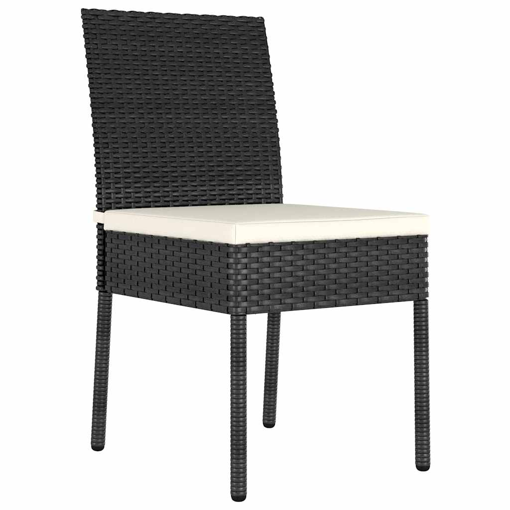 Kert étkező szett 7 pcs Fekete Porszórt acél