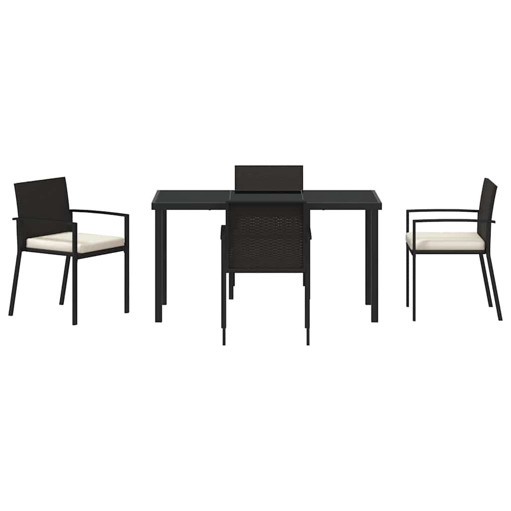 Kert étkező szett 5 pcs Fekete Porszórt acél