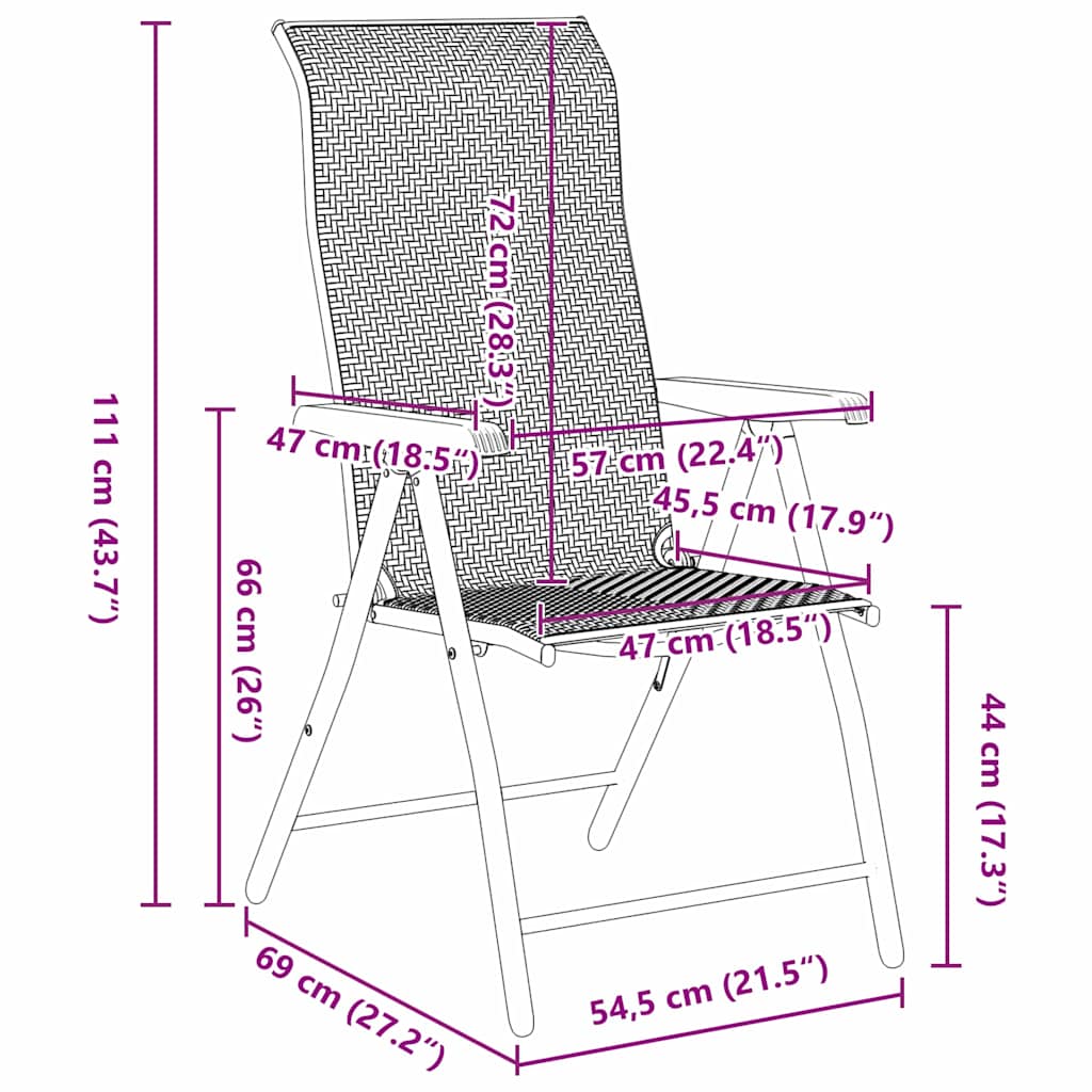 Kert étkező szett 5 pcs Barna Porszórt acél
