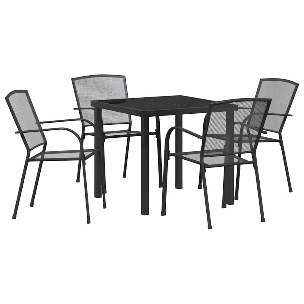 Kert étkező szett 5 pcs Antracit Porszórt acél