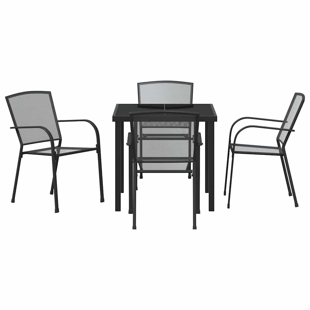 Kert étkező szett 5 pcs Antracit Porszórt acél