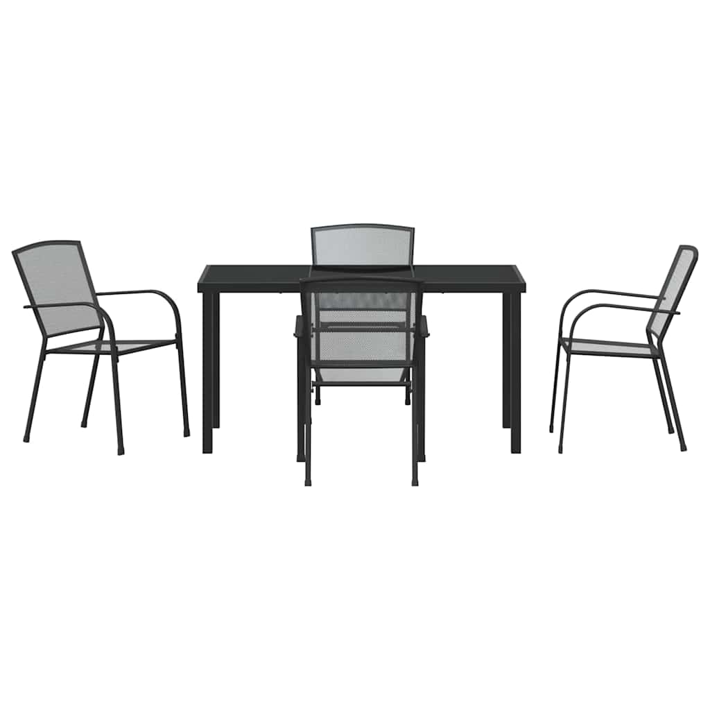 Kert étkező szett 5 pcs Antracit Porszórt acél