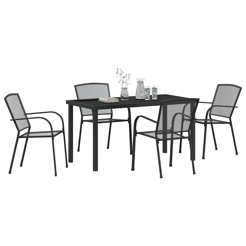 Kert étkező szett 5 pcs Antracit Porszórt acél