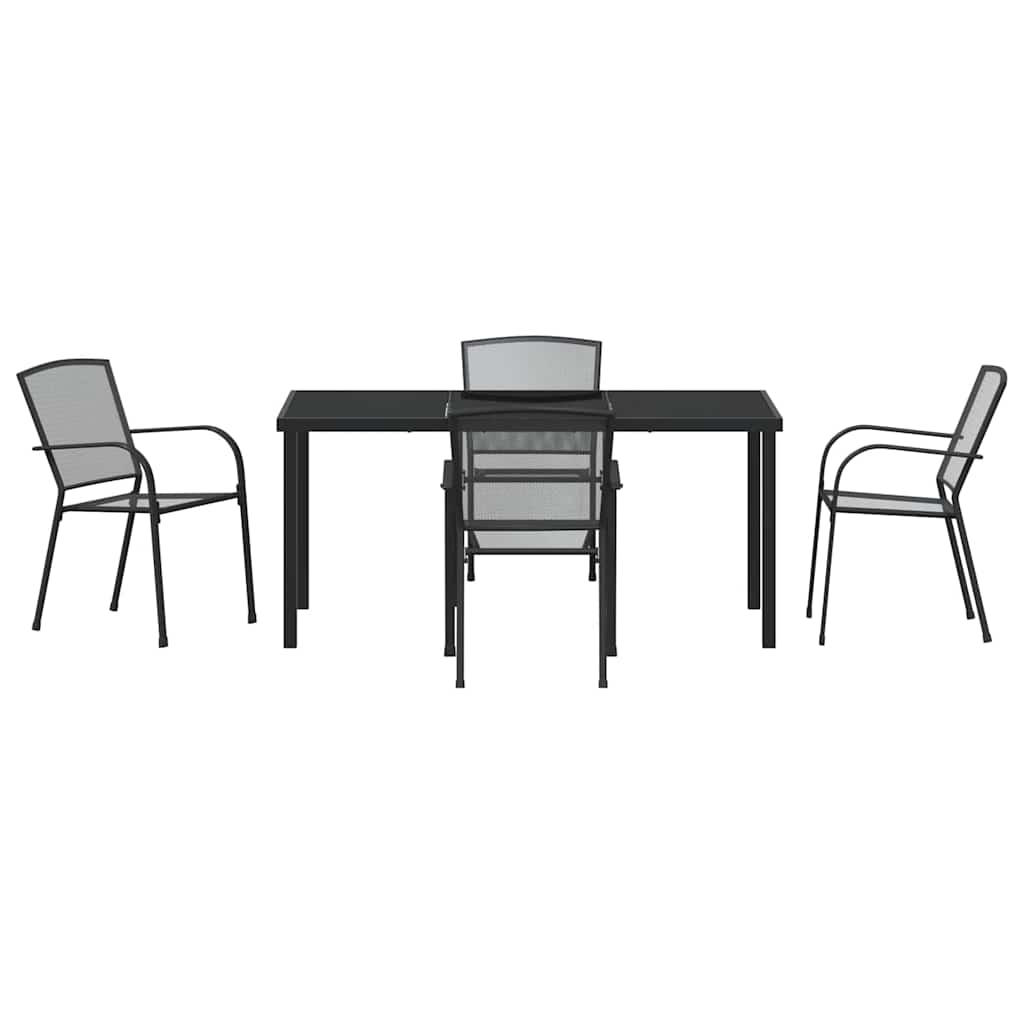 Kert étkező szett 5 pcs Antracit Porszórt acél