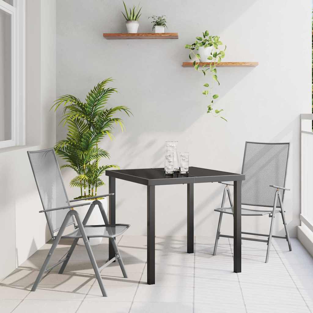 Kert étkező szett 3 pcs Antracit Porszórt acél