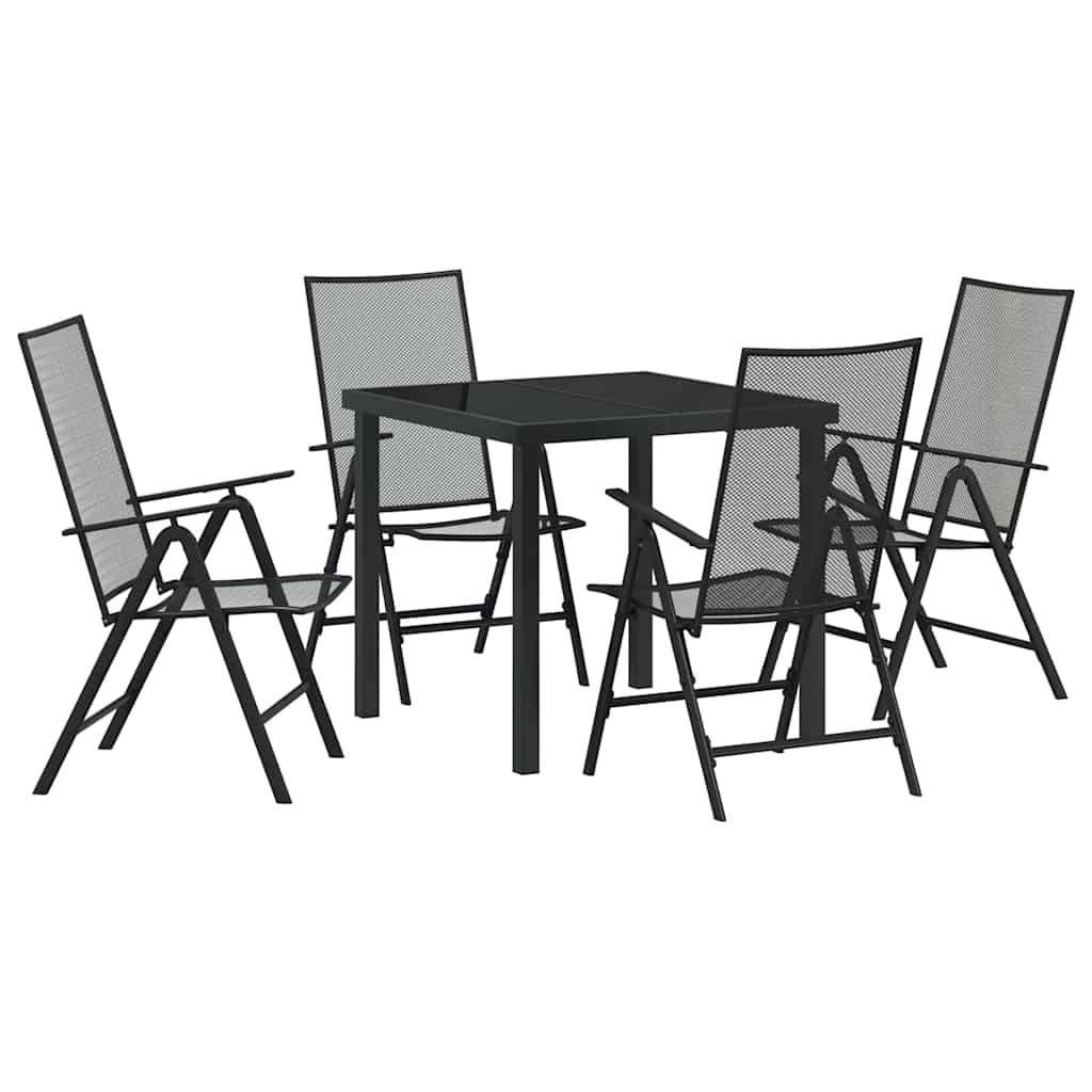 Kert étkező szett 5 pcs Antracit Porszórt acél