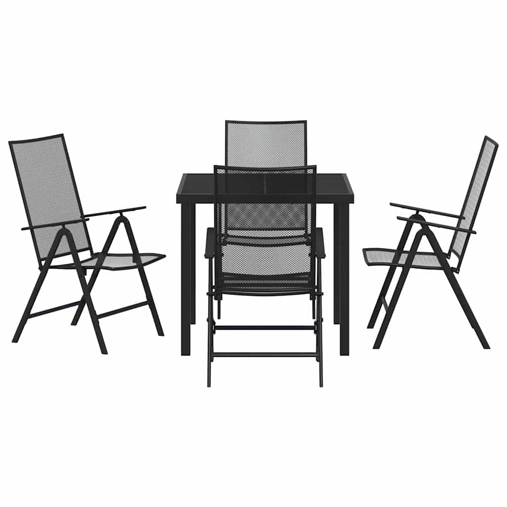 Kert étkező szett 5 pcs Antracit Porszórt acél