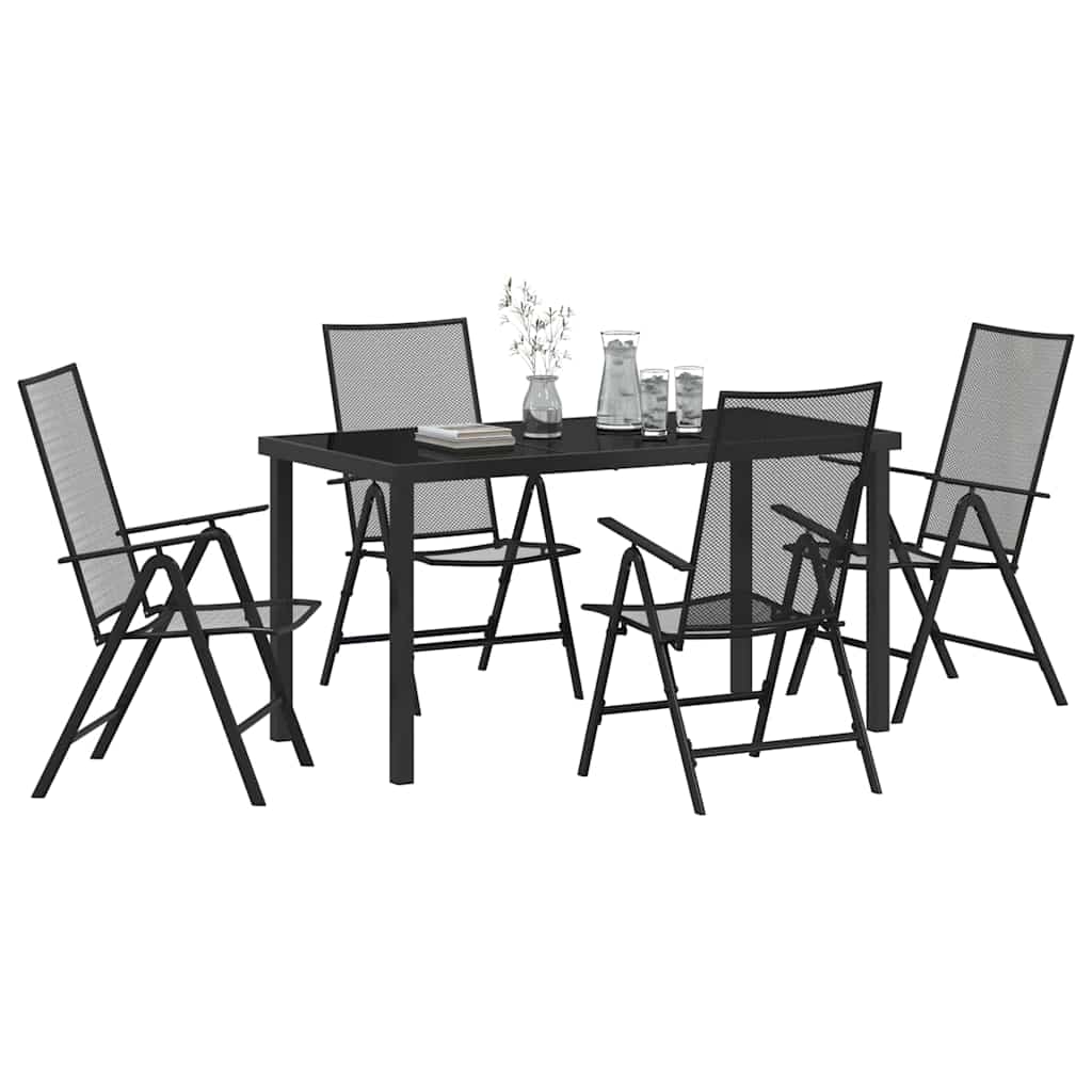 Kert étkező szett 5 pcs Antracit Porszórt acél