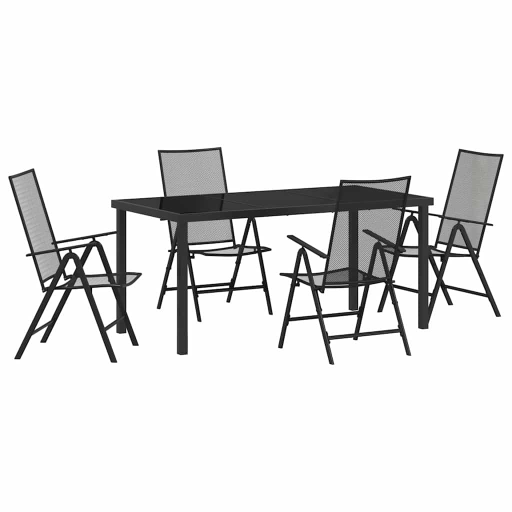 Kert étkező szett 5 pcs Antracit Porszórt acél