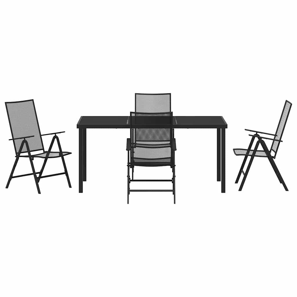 Kert étkező szett 5 pcs Antracit Porszórt acél
