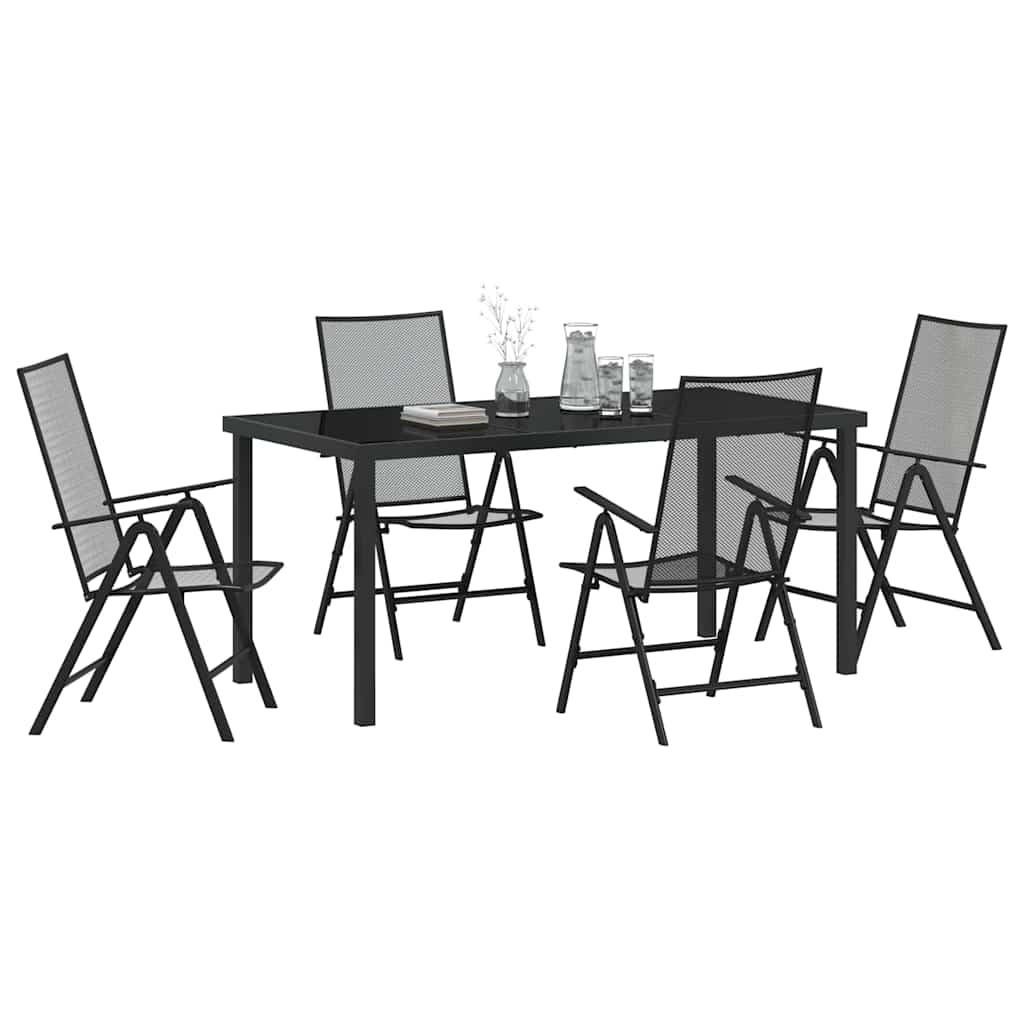 Kert étkező szett 5 pcs Antracit Porszórt acél