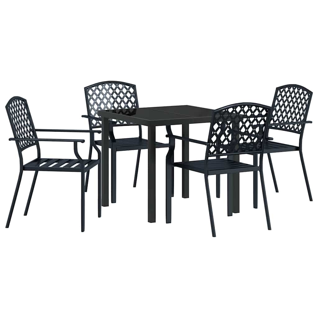 Kert étkező szett 5 pcs Antracit Porszórt acél