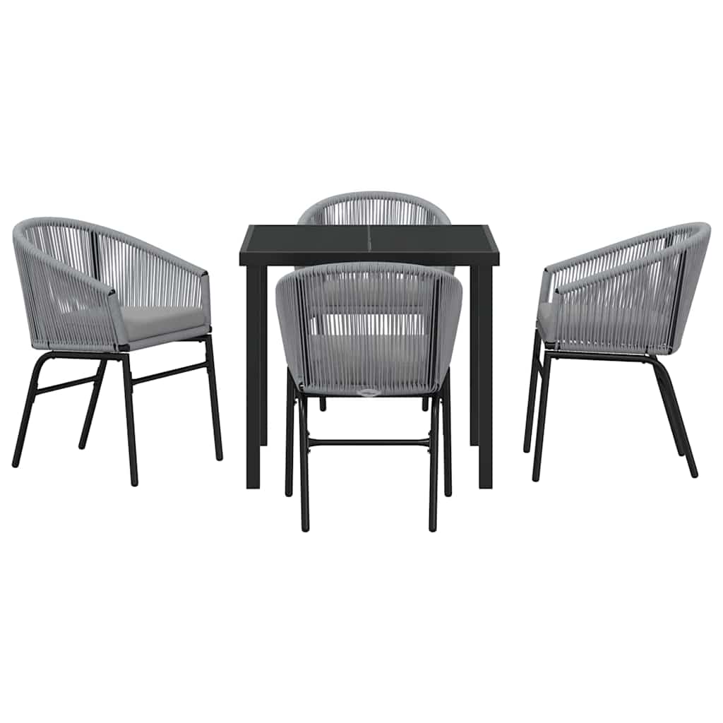 Kert étkező szett 5 pcs Antracit Porszórt acél