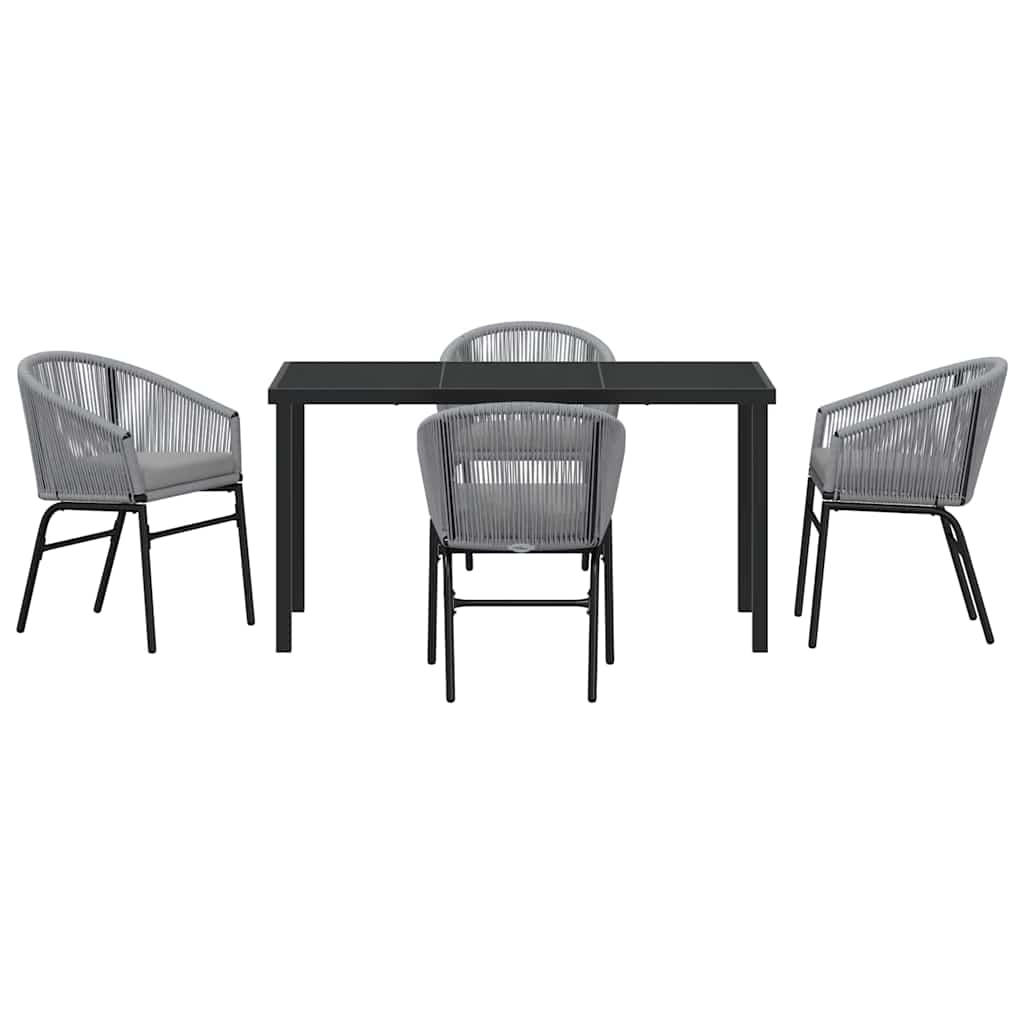 Kert étkező szett 5 pcs Antracit Porszórt acél