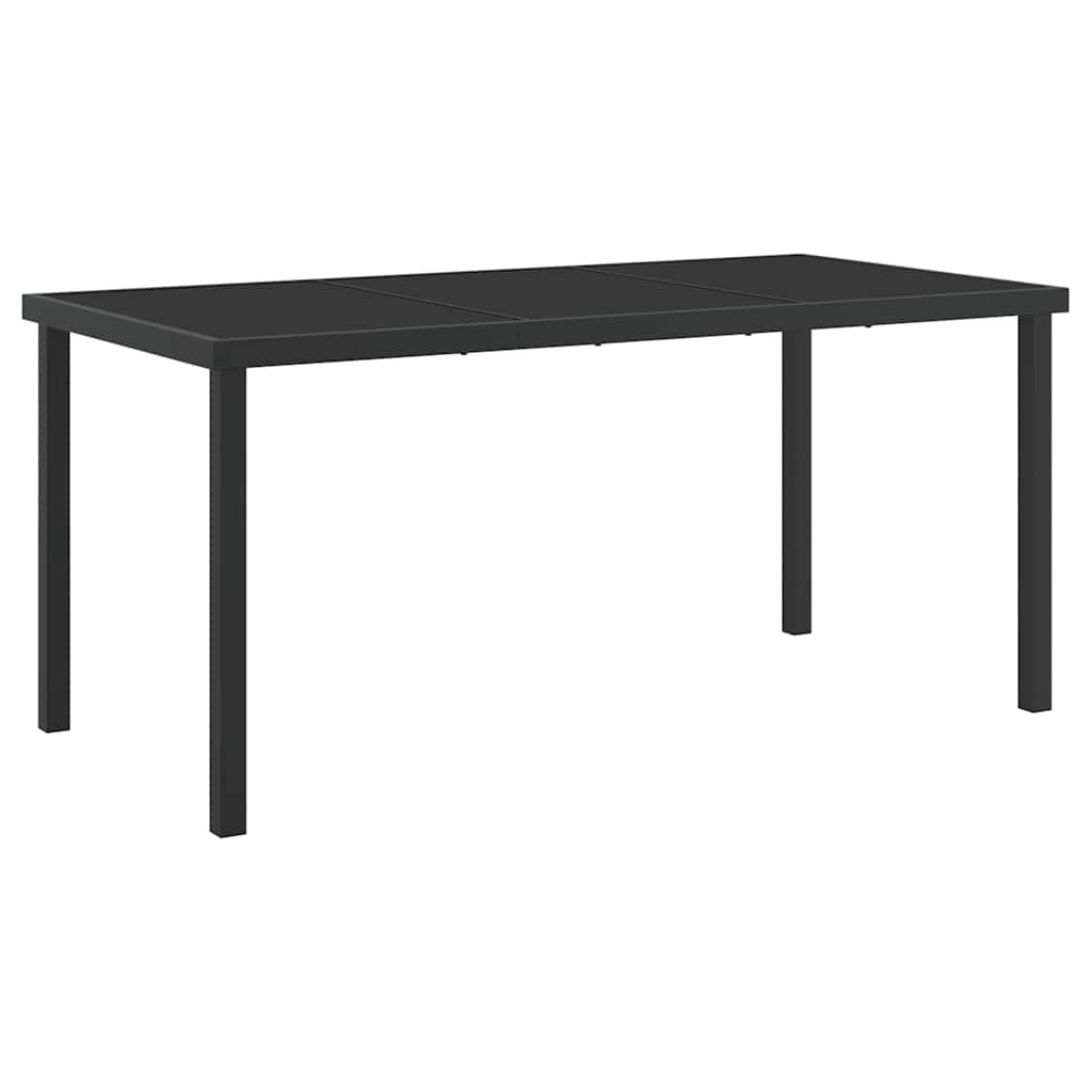 Kert étkező szett párnával 7 pcs Szürke és fekete Rattan