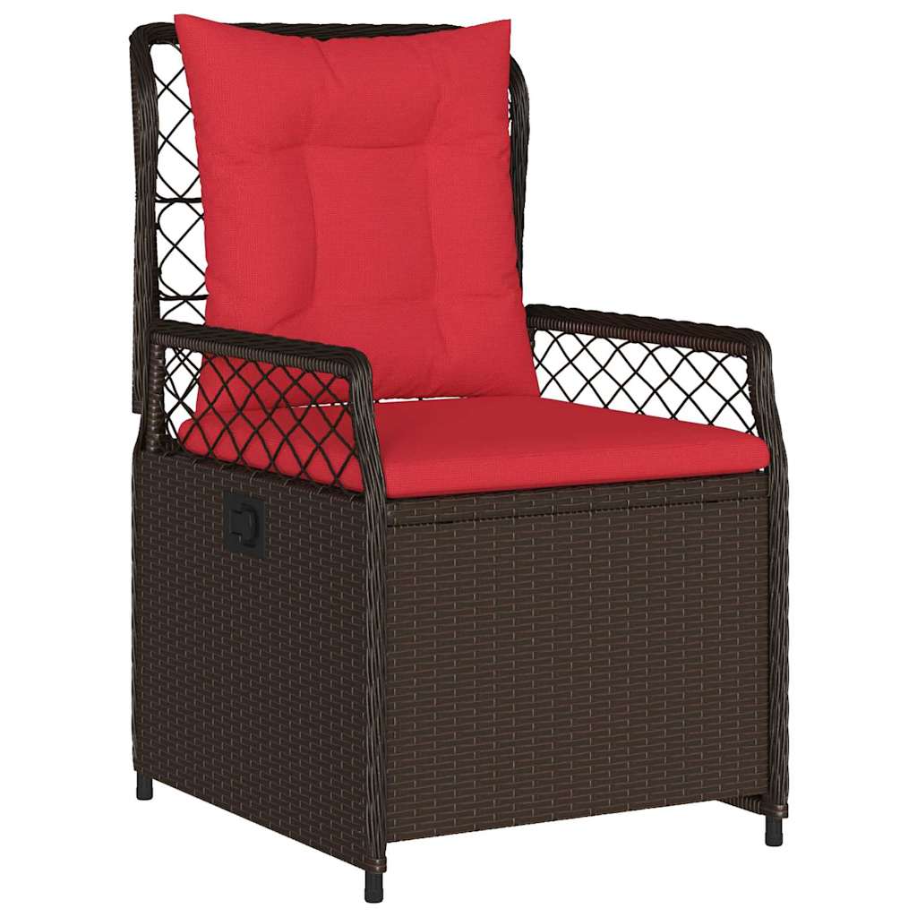 Kert étkező szett 5 pcs Barna polirattan