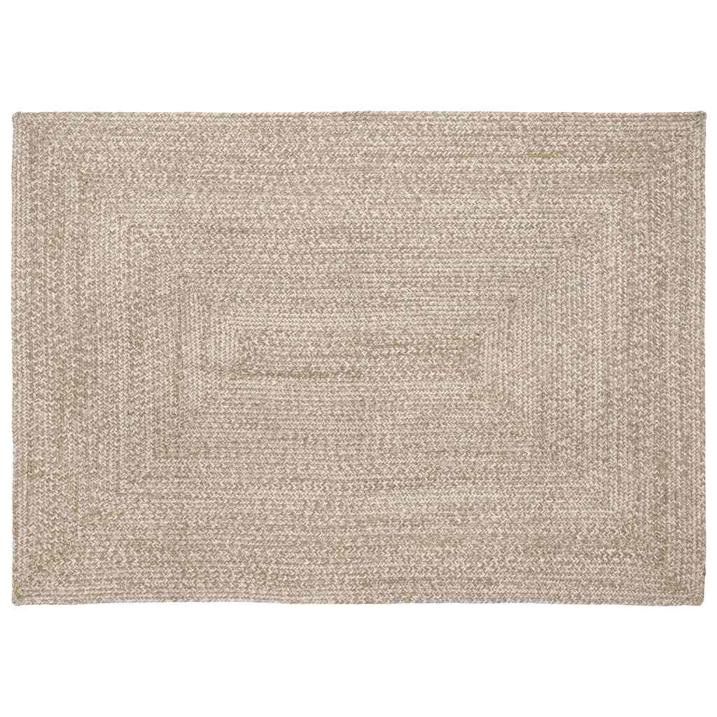 Területszőnyegek Természetes és Fehér 140 x 200 cm Juta