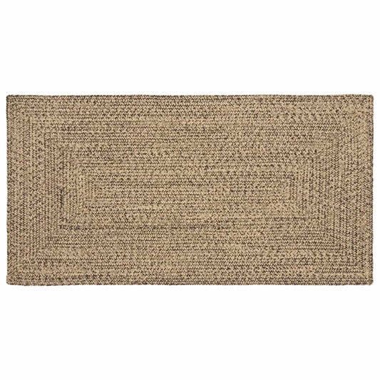 Területszőnyegek Természetes és Fekete 80 x 150 cm Juta