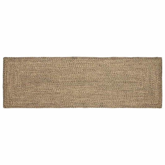 Területszőnyegek Természetes és Fekete 80 x 200 cm Juta