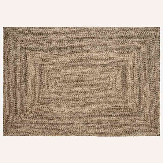 Területszőnyegek Természetes és Fekete 160 x 230 cm Juta