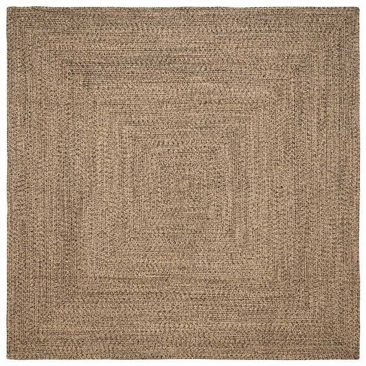 Területszőnyegek Természetes és Fekete 300 x 300 cm Juta