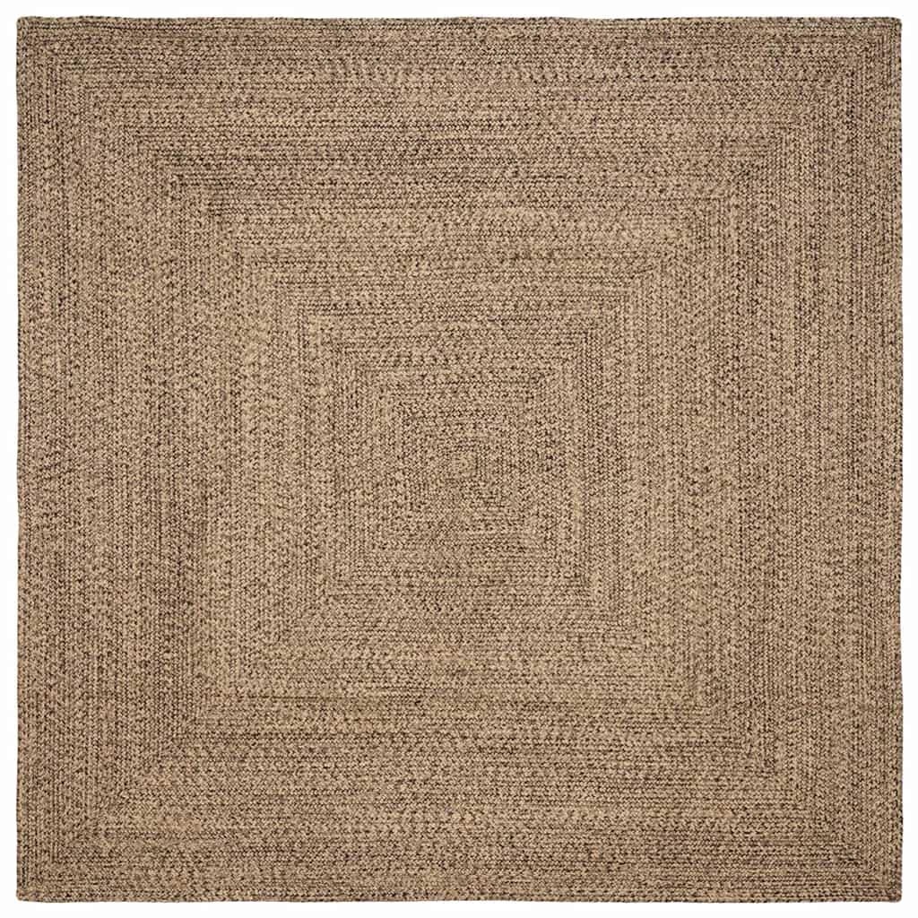 Területszőnyegek Természetes és Fekete 300 x 300 cm Juta