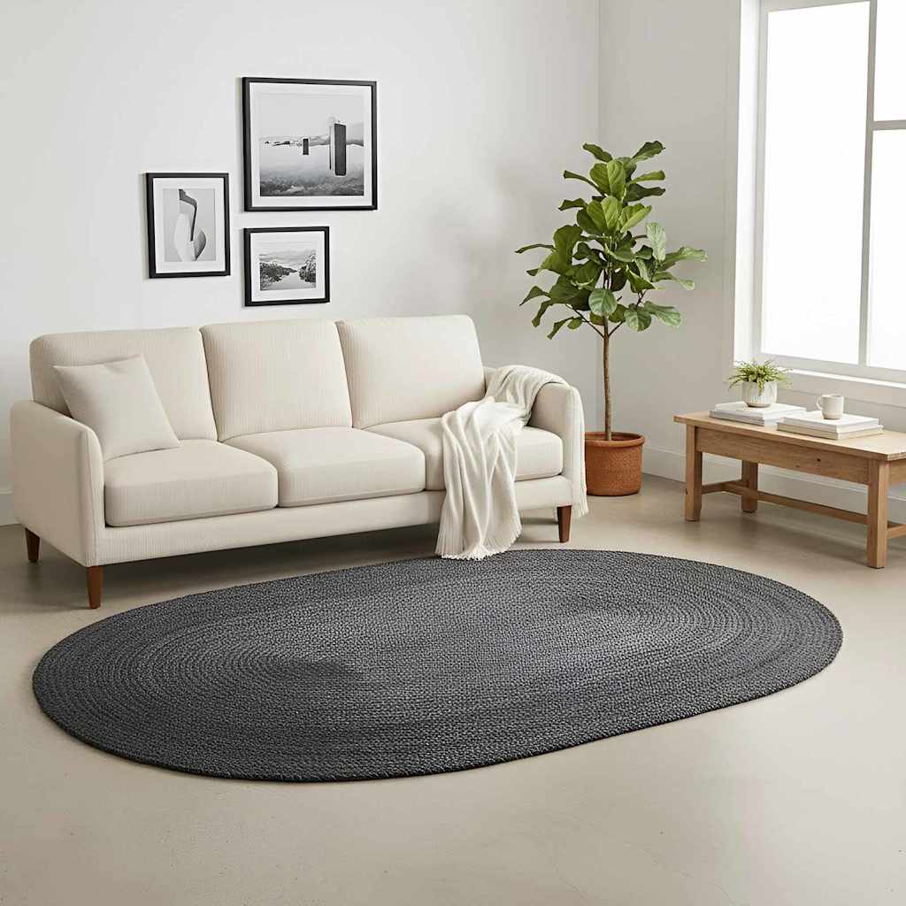 Területszőnyegek Sötétszürke 152 x 245 cm Juta