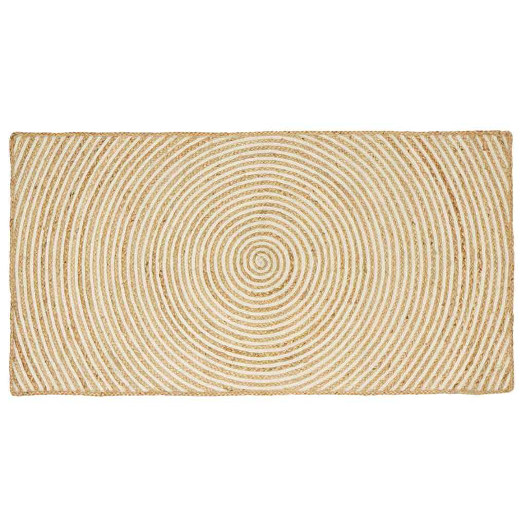 Területszőnyegek Fehér 80 x 150 cm Juta