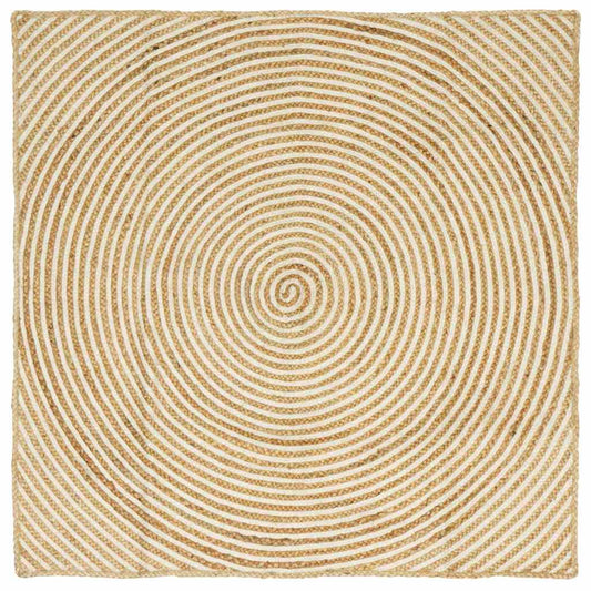Területszőnyegek Fehér 160 x 160 cm Juta