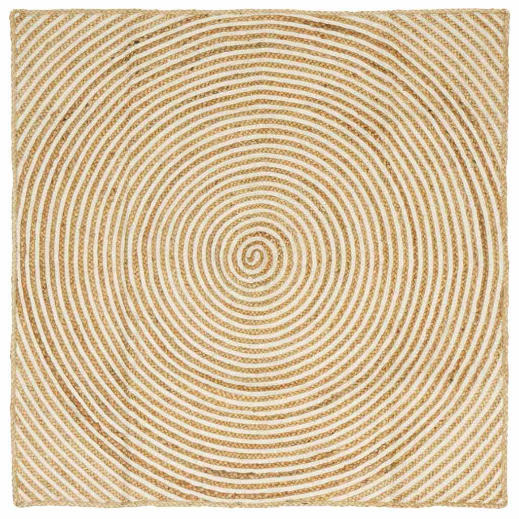 Területszőnyegek Fehér 160 x 160 cm Juta
