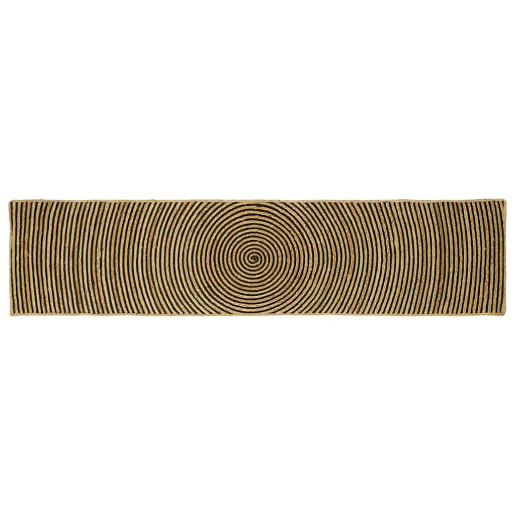 Területi szőnyeg Fekete 60 x 250 cm Juta
